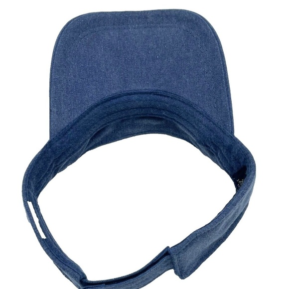 Vintage Y2K Distinctive Headwear Visor; Denim Blue; Florida Theme - Picture 3 of 5
